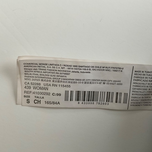 Mango Babydoll Floral Mini Dress XS Black/Brown Long Sleeve VNeck Boho Romantic - Picture 13 of 13